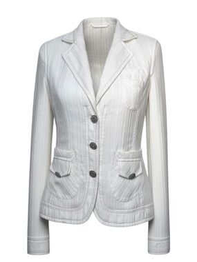 Sugar Lips Off White Ecru Jacket Eco Friendly Cotton Womens size M